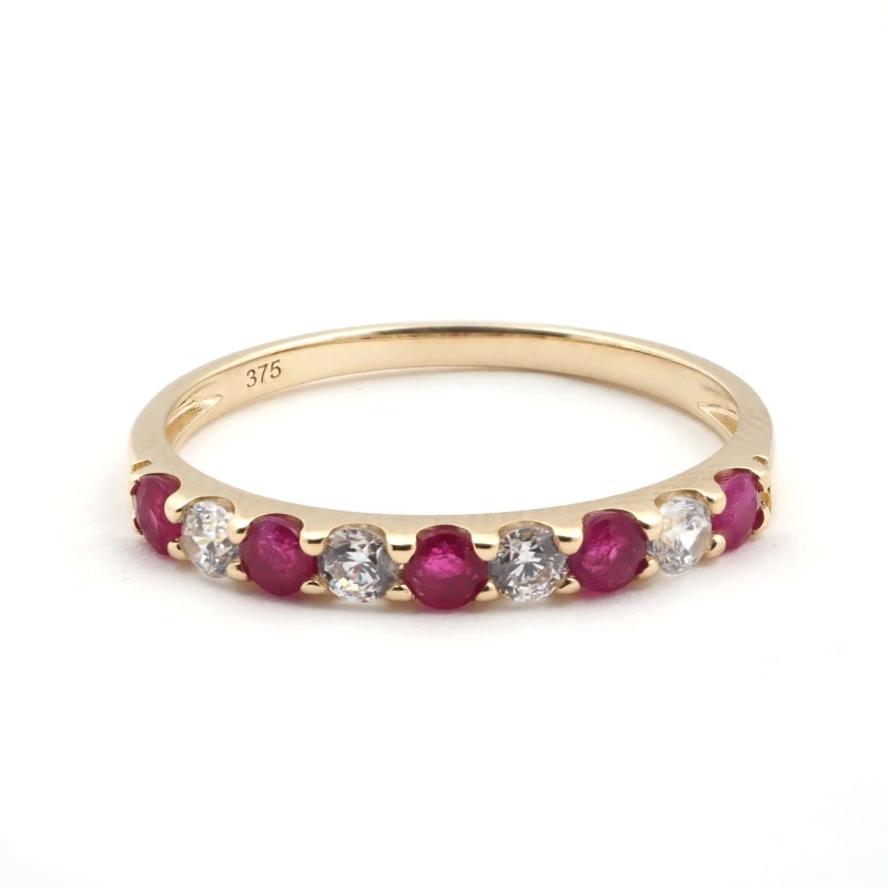 Alliance femme - Carador - En Or jaune, avec rubis