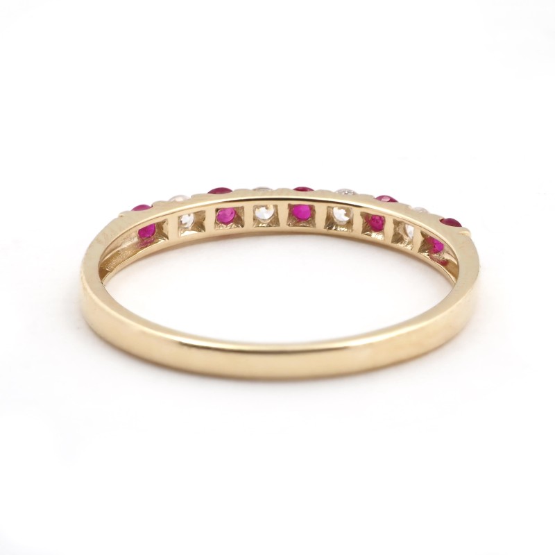 Alliance femme - Carador - En Or jaune, avec rubis