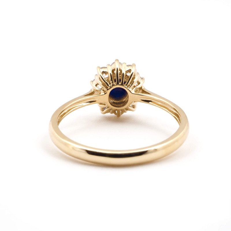 Bague femme - Carador - En or jaune, avec Saphir