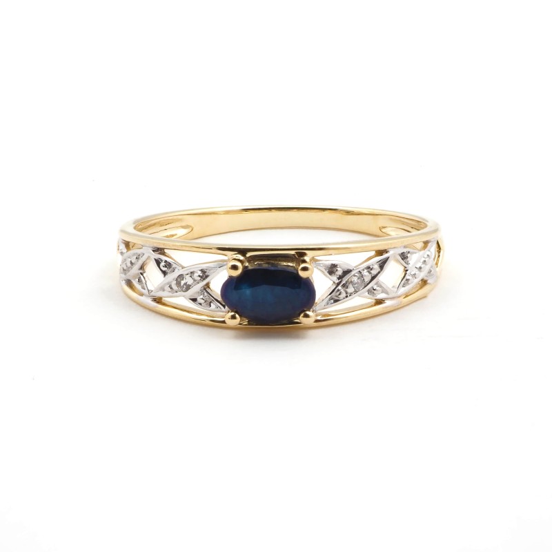 Bague femme - Carador - En Or, avec Saphir
