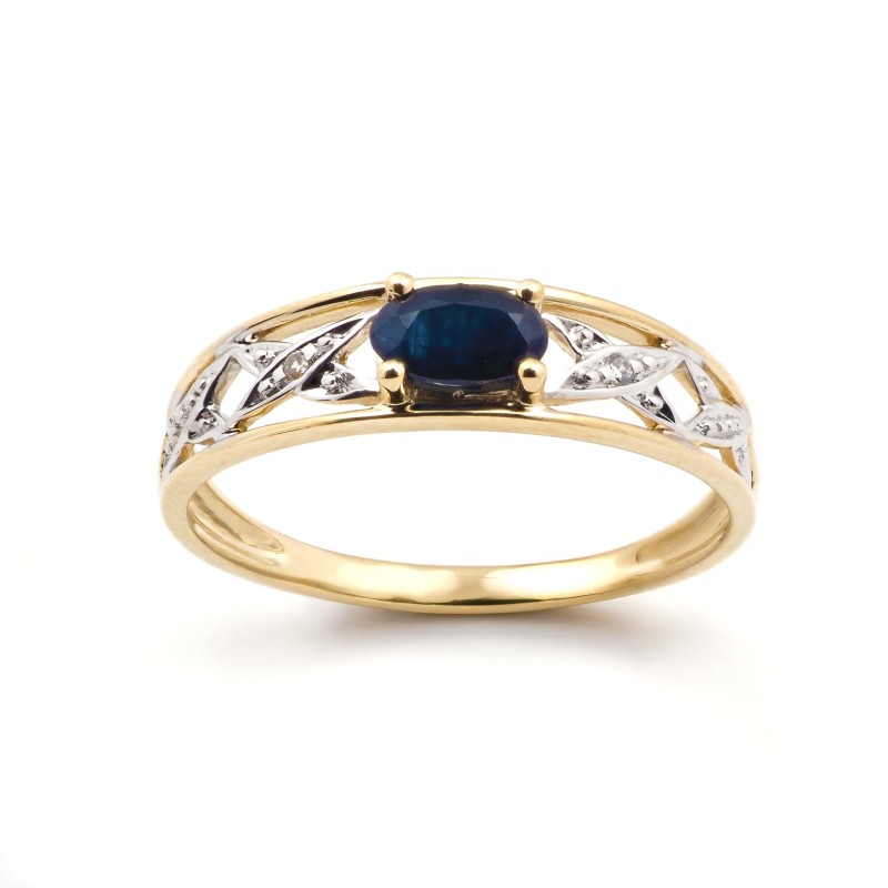 Bague femme - Carador - En Or, avec Saphir
