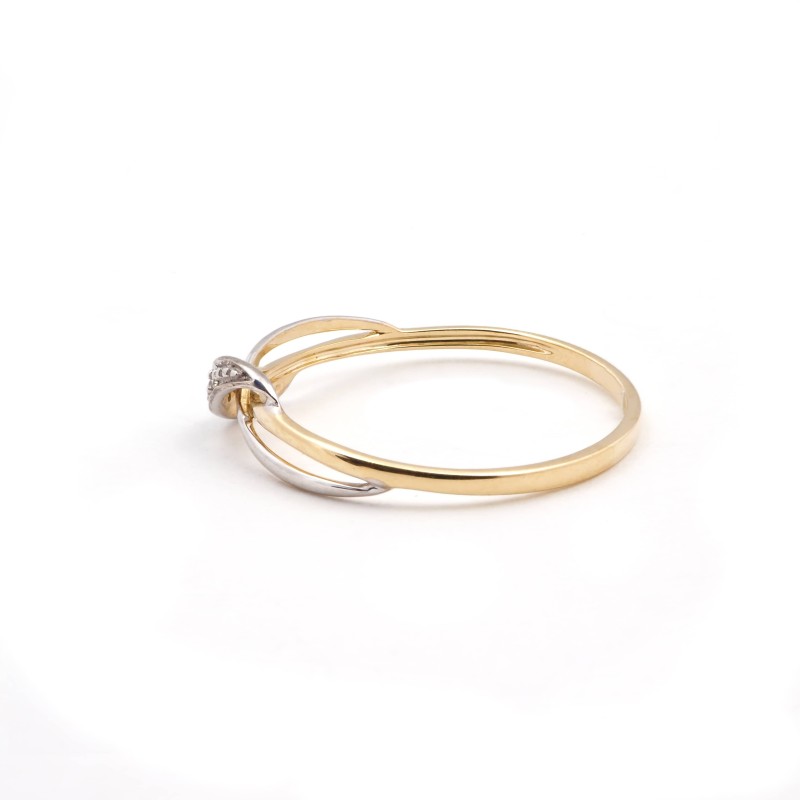 Bague fantaisie femme - Carador - En or bicolore, multi oxydes de zirconium