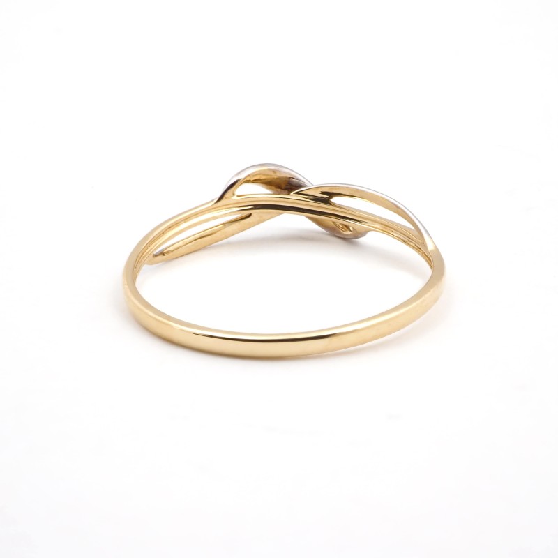 Bague fantaisie femme - Carador - En or bicolore, multi oxydes de zirconium