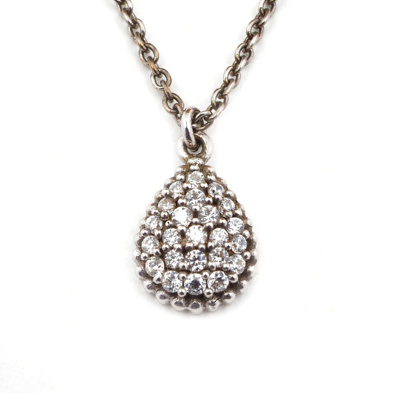 Parure collier et boucles d'oreilles - Carador - En argent