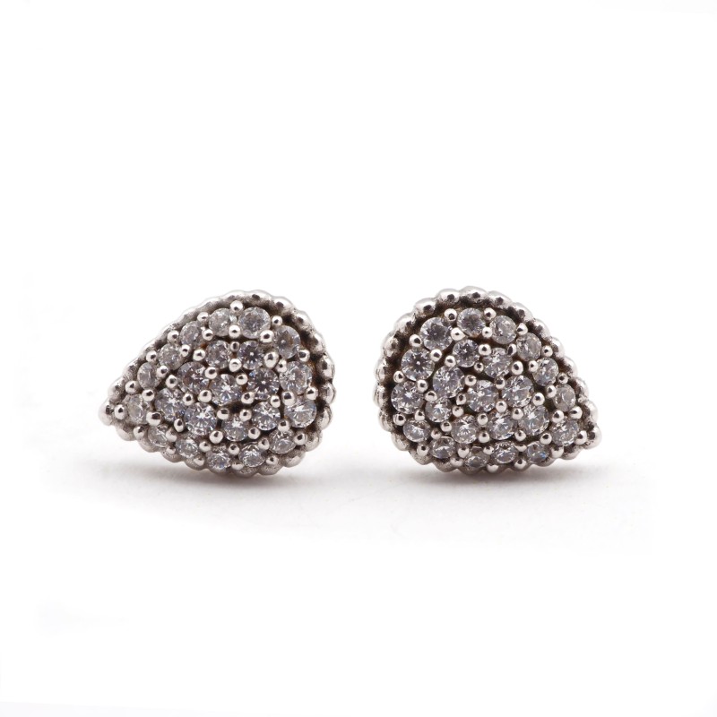 Parure collier et boucles d'oreilles - Carador - En argent