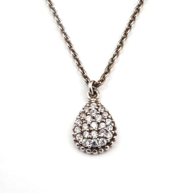 Parure collier et boucles d'oreilles - Carador - En argent