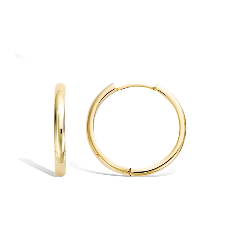 Boucles d'oreilles Créoles - Carador - Plaqué or - Femme