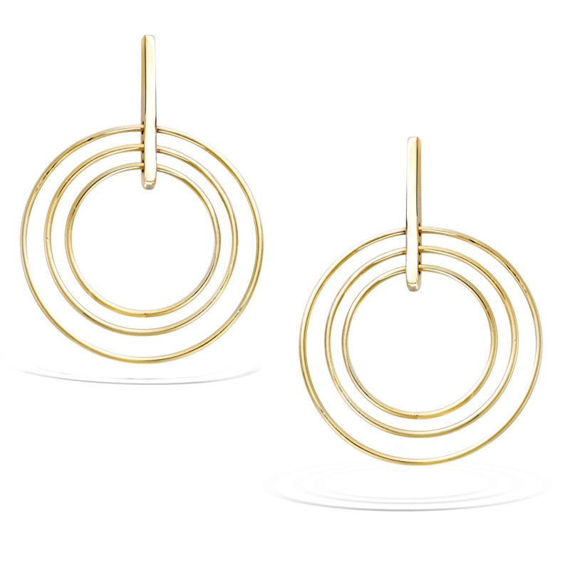 Boucles d'oreilles Pendantes -  Carador - Plaqué or - Femme