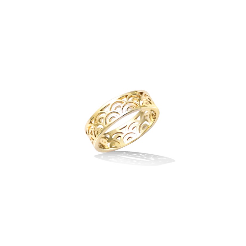 Bague - Carador - Plaqué Or - Arabesque