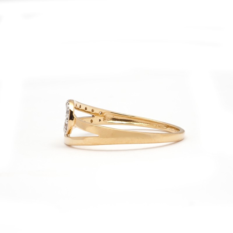 Bague Femme - Carador - Or Jaune 750/000 - Oxydes de zirconium