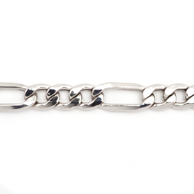 Chaine Argent Carador - Maille alternée 1/3