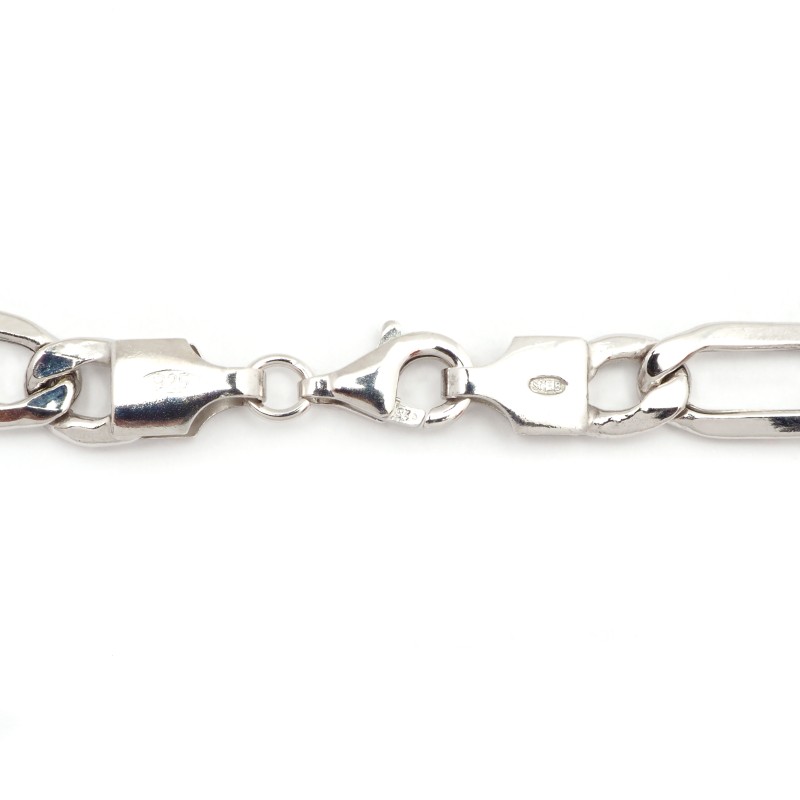 Chaine Argent Carador - Maille alternée 1/3