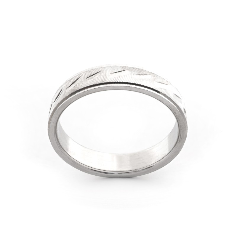 Bague femme Carador anneau ciselage barrette argent 925/000