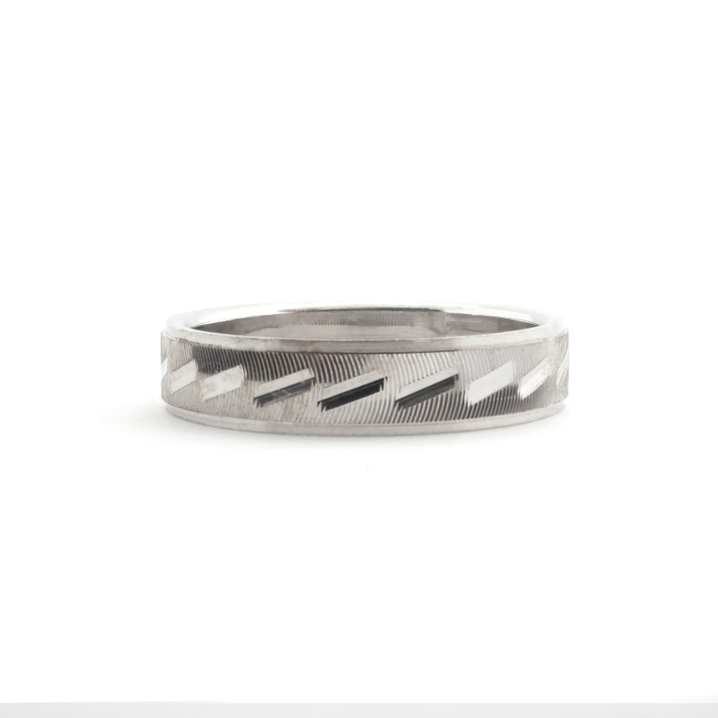 Bague femme Carador anneau ciselage barrette argent 925/000