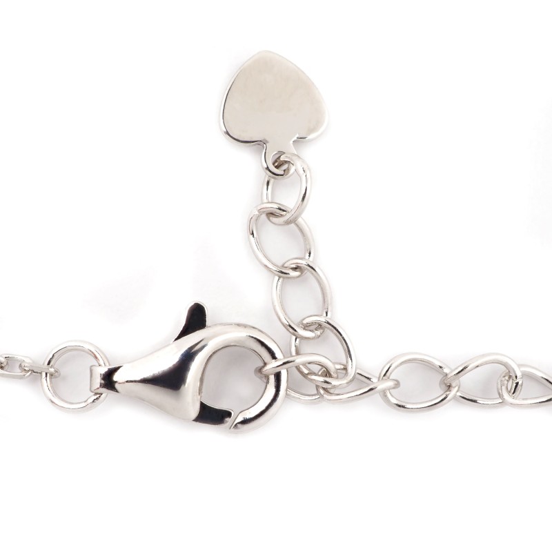 Collier Silver Pop Femme  Argent - Oxydes de zirconium et Nacre - Trèfle