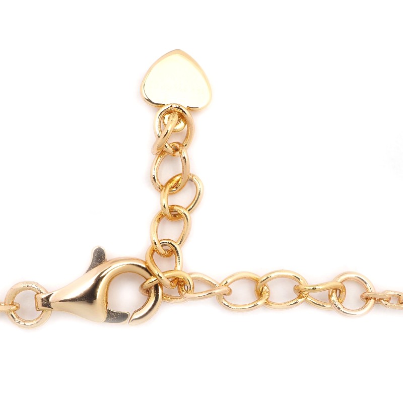 Bracelet Silver Pop Femme - Argent Doré - Oxydes de zirconium et Nacre - Trèfle