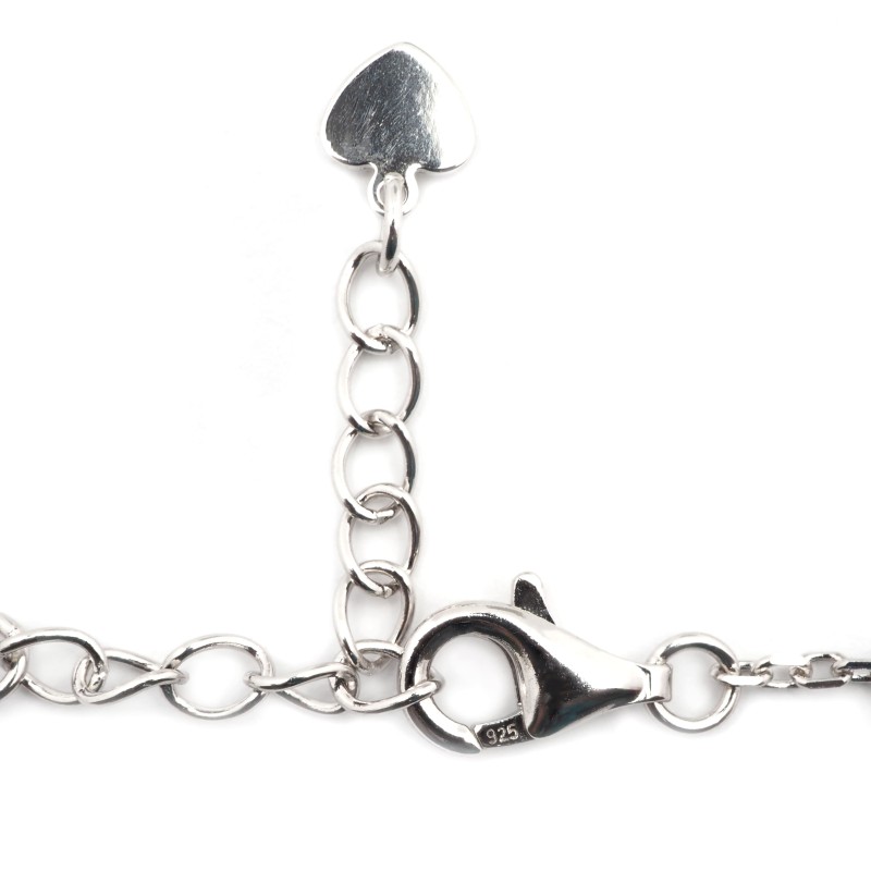 Bracelet Silver Pop  Femme - Argent - Oxydes de zirconium et Nacre - Trèfle