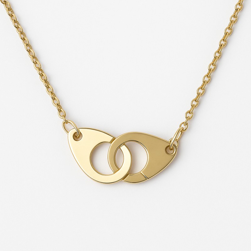 Collier Amporelle Acier doré - Menottes