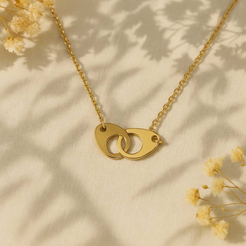 Collier Amporelle Acier doré - Menottes