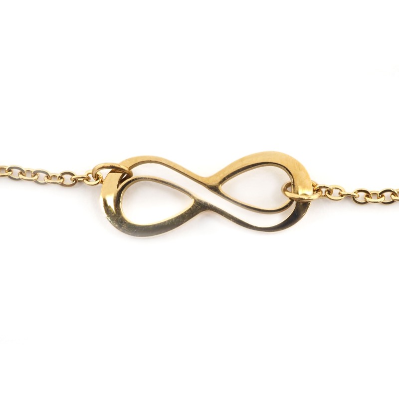 Bracelet Amporelle Acier doré - signe infini