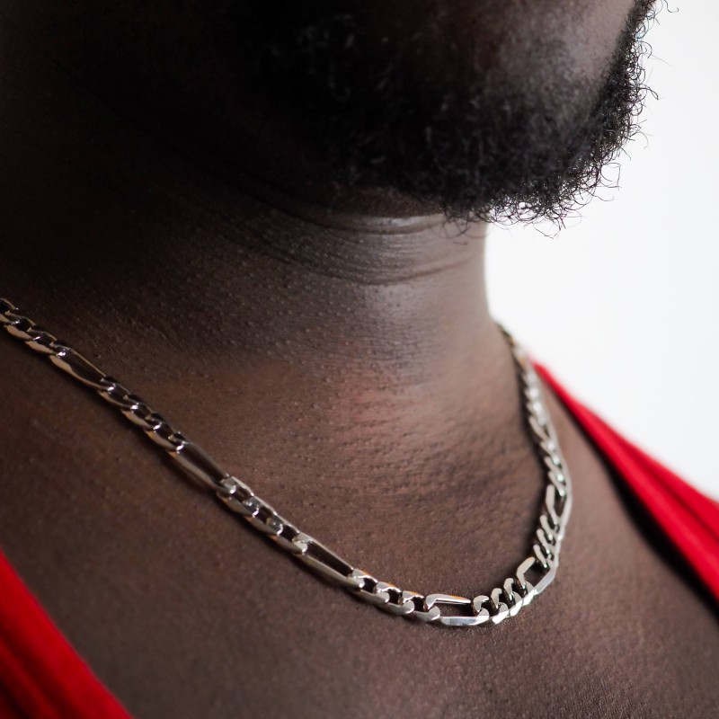 Chaine Argent Carador - Maille alternée 1/3