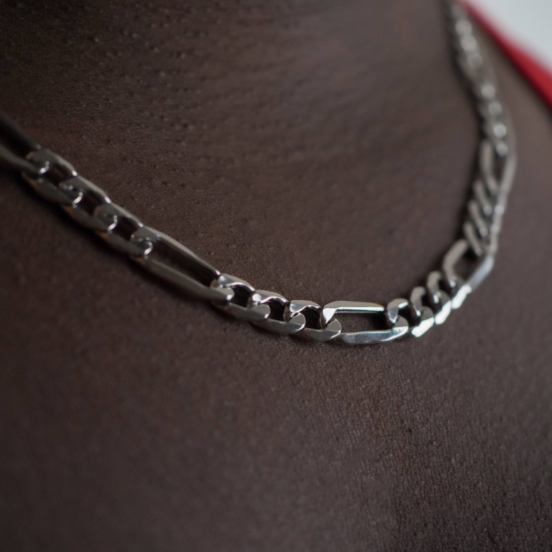 Chaine Argent Carador - Maille alternée 1/3
