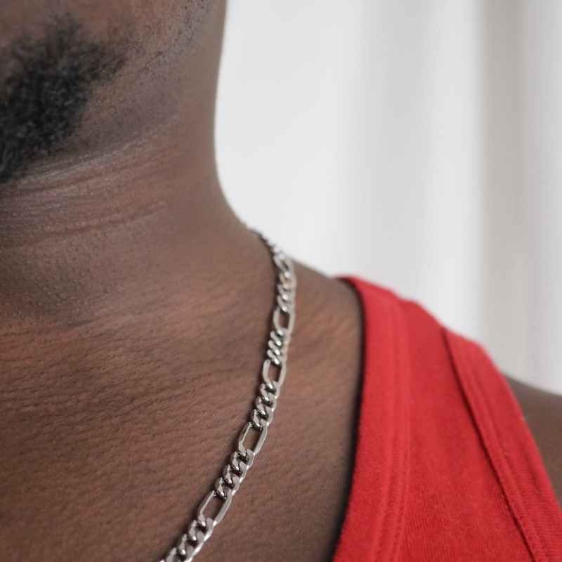 Chaine Argent Carador - Maille alternée 1/3