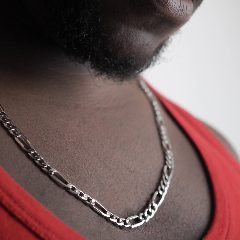 Chaine Argent Carador - Maille alternée 1/3