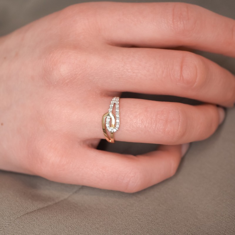 Bague Femme - Carador - Or Jaune 750/000 - Oxydes de zirconium