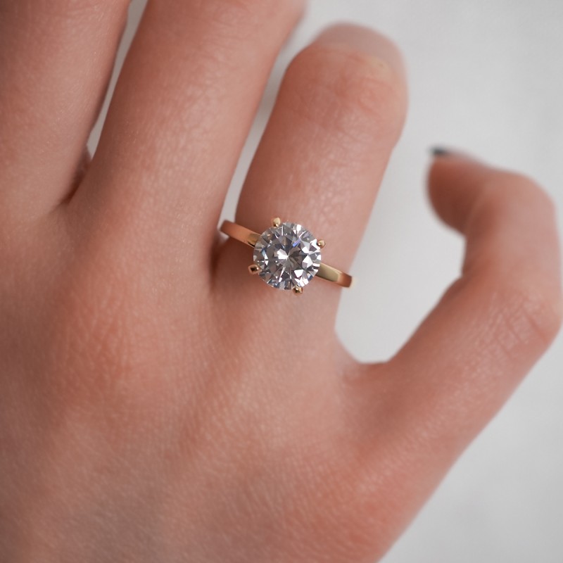 Solitaire Carador Plaqué or Jaune