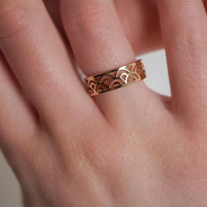 Bague - Carador - Plaqué Or - Arabesque