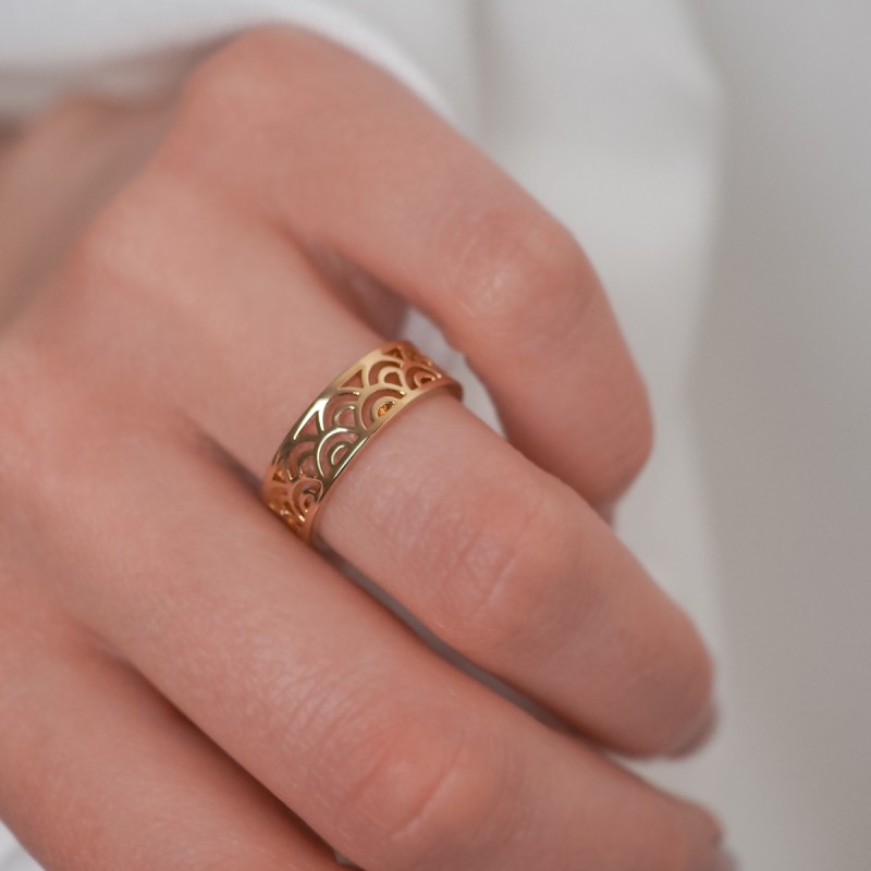 Bague - Carador - Plaqué Or - Arabesque