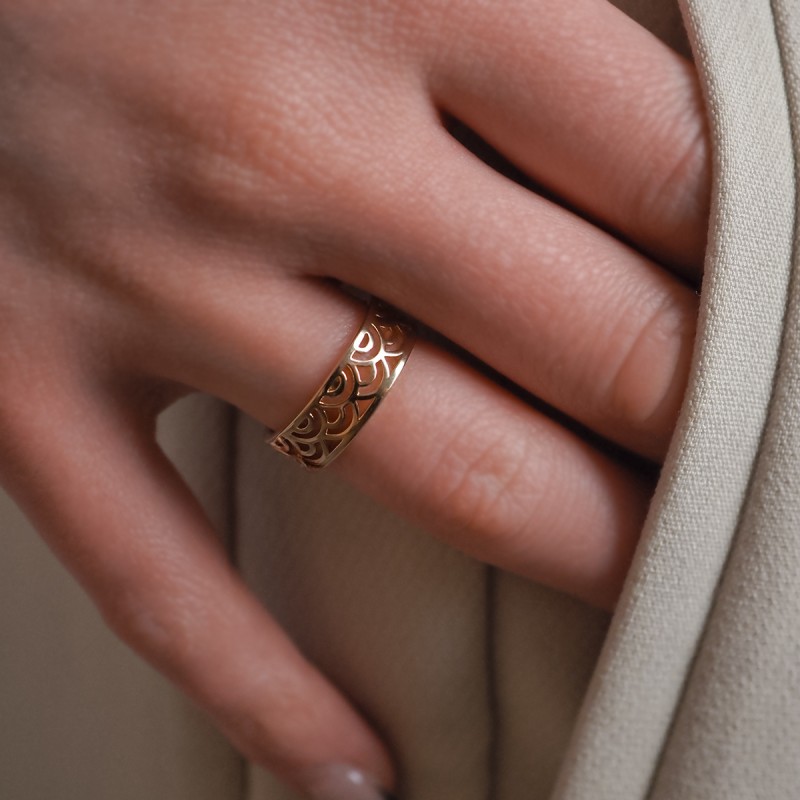 Bague - Carador - Plaqué Or - Arabesque