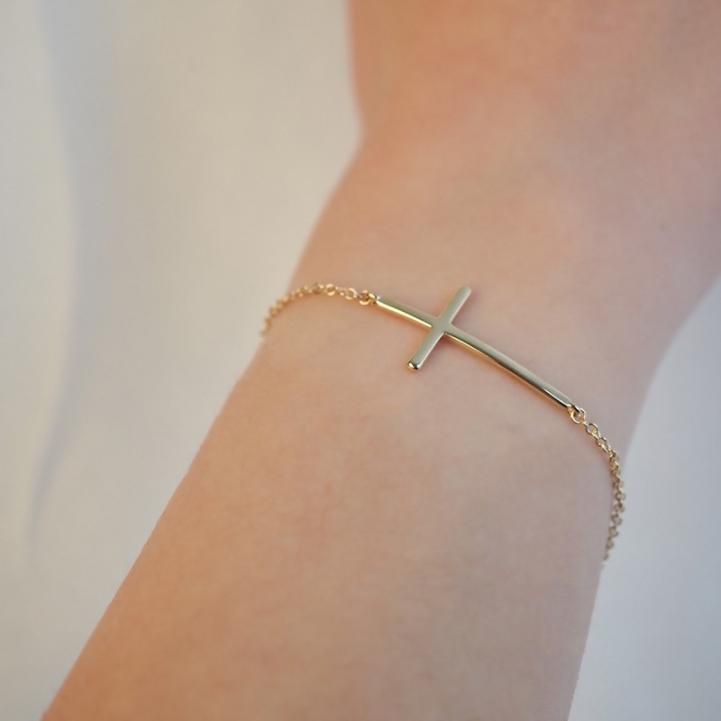 Bracelet Carador - Plaqué Or - Femme - Croix