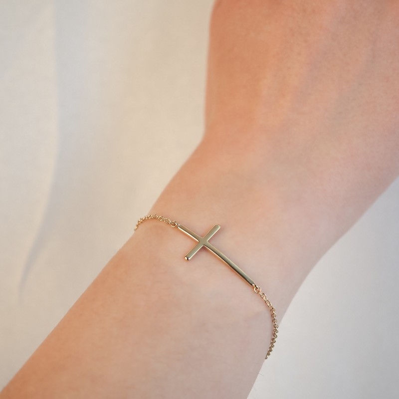 Bracelet Carador - Plaqué Or - Femme - Croix