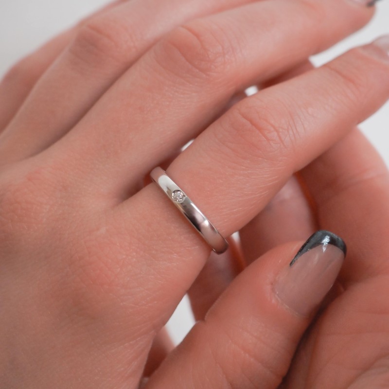 Bague Carador en argent 925/000 et un oxyde de zirconium