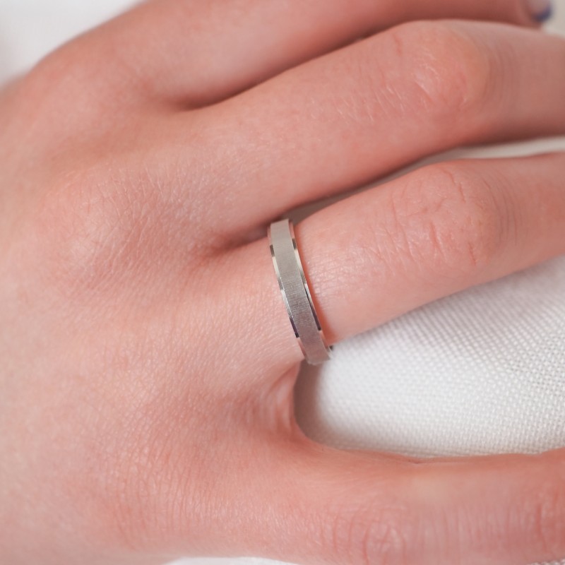 Bague femme Carador anneau ciselé argent 925/000