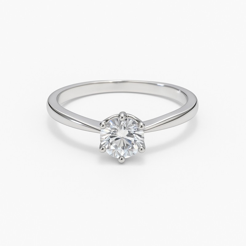 Bague femme Carador solitaire d'oxyde de zirconium