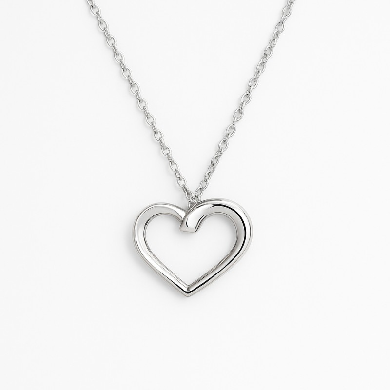 Collier Tout Argent Femme Carador - Cœur