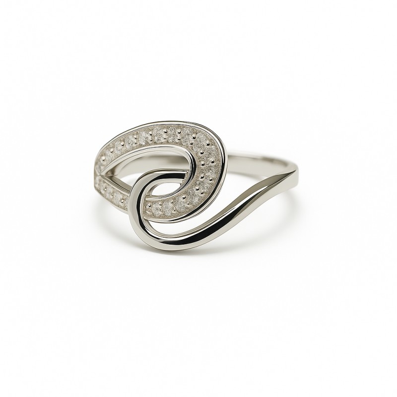 Bague Silver Pop Fantaisie Argent et Oxydes de zirconium