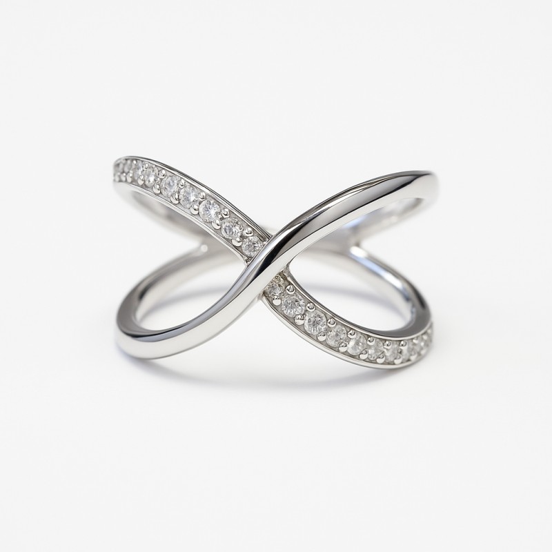 Bague Silver Pop Fantaisie Argent et Oxydes de zirconium