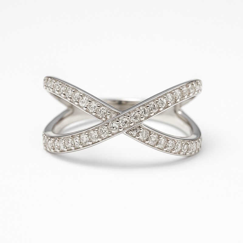 Bague Silver Pop Fantaisie Argent et Oxydes de zirconium