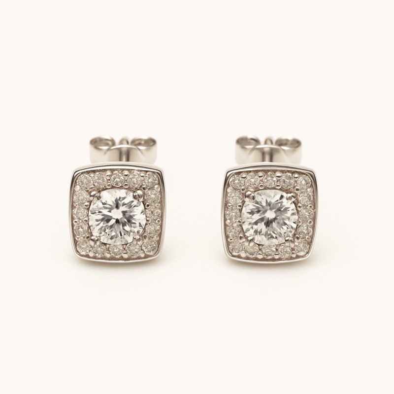 Boucles d'oreilles Victoria Magdalena - Argent et Oxydes de zirconium