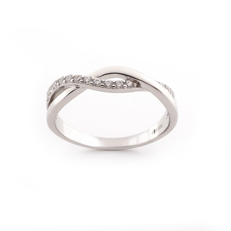 Bague femme carador argent et oxydes de zirconium