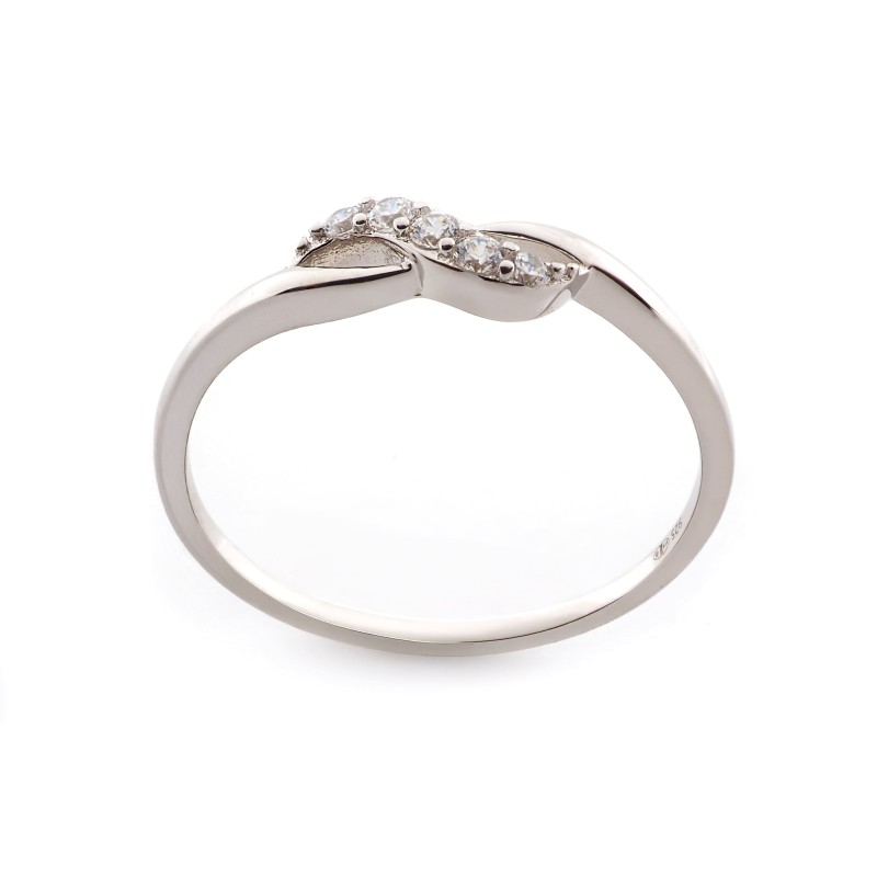 Bague femme carador argent et oxydes de zirconium