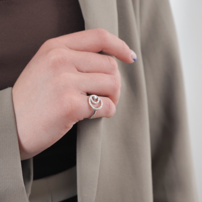 Bague Silver Pop Argent 925 et Oxyde de Zirconium