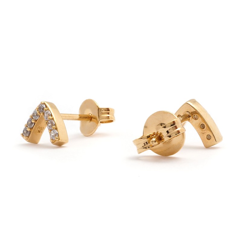 Boucles d'oreilles Victoria Magdalena - Plaqué Or et Oxydes de zirconium