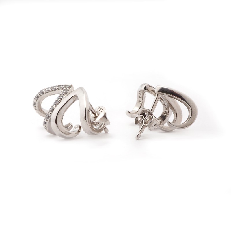 Boucles d'oreilles Victoria Magdalena - Argent et Oxydes de zirconium