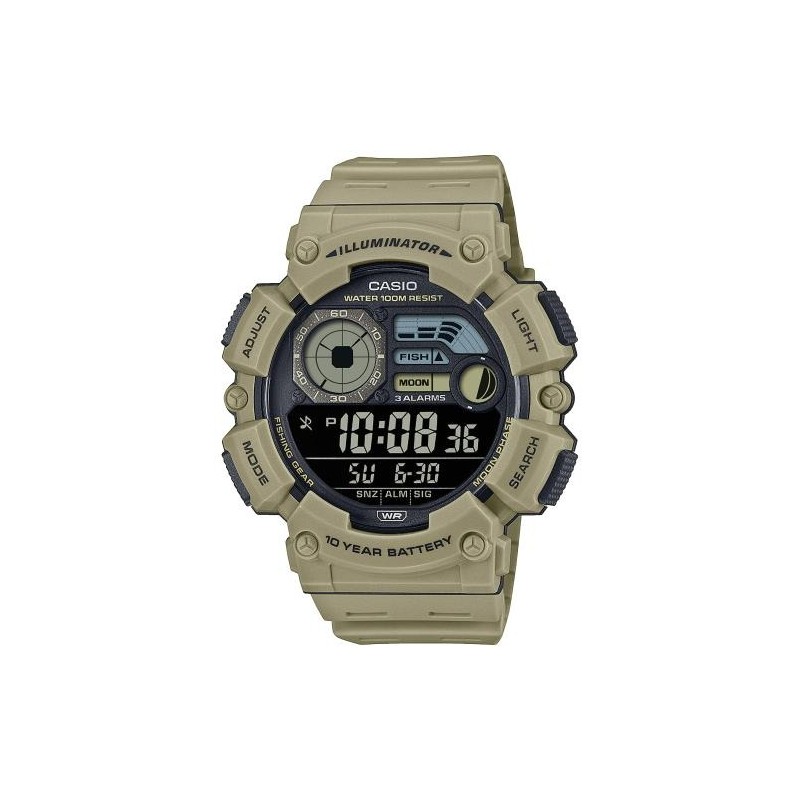 Montre Casio Digital - Résine Beige