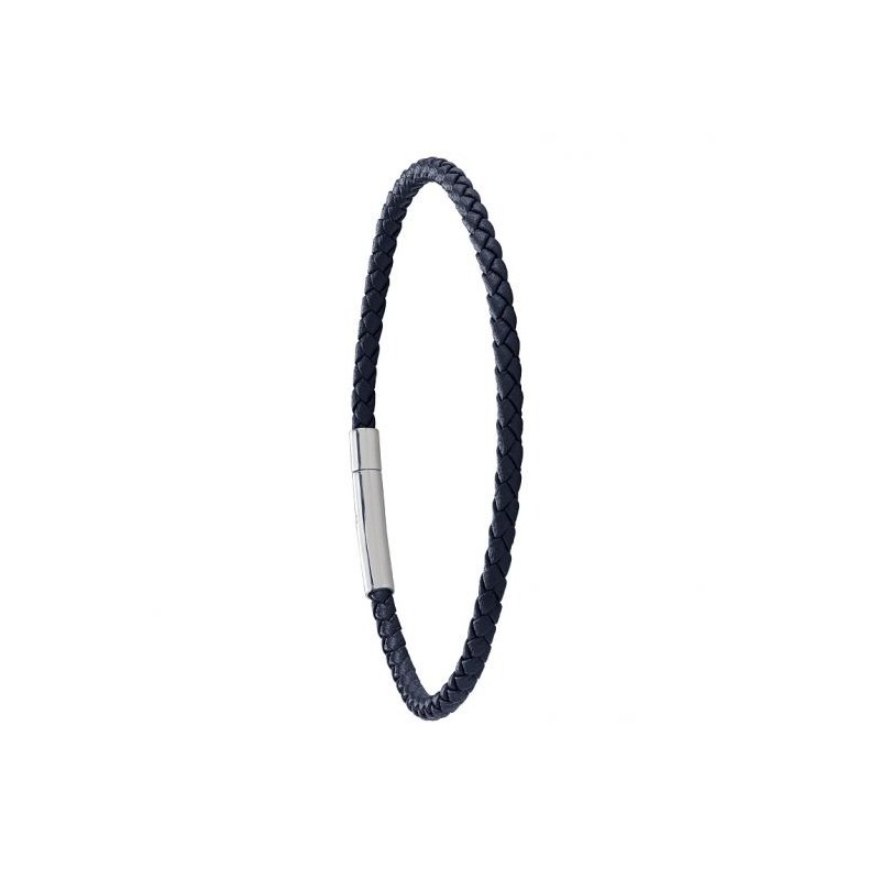 Bracelet Jourdan Homme - Cuir Bleu Marine